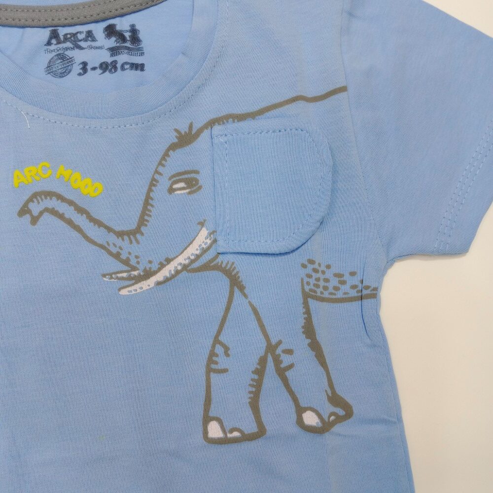 T-SHIRT ΜΕ ΕΛΕΦΑΝΤΑΚΙ ΜΠΛΕ - Image 3