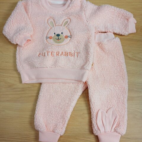 Alternative view of Βρεφικό Σετ Fleece Μπλούζα και παντελόνι "CUTE RABBIT"