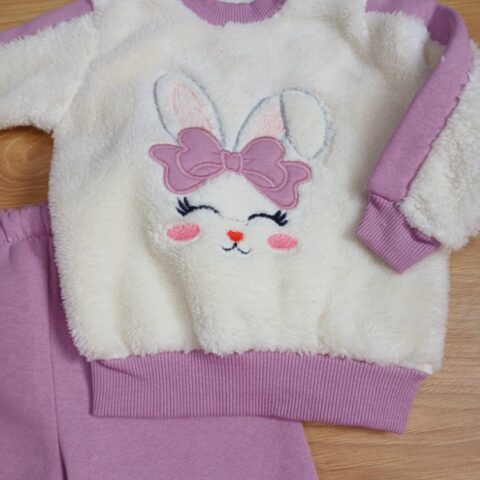 Alternative view of Βρεφικό Σετ Fleece Μπλούζα και παντελόνι "Teddy rabbit"