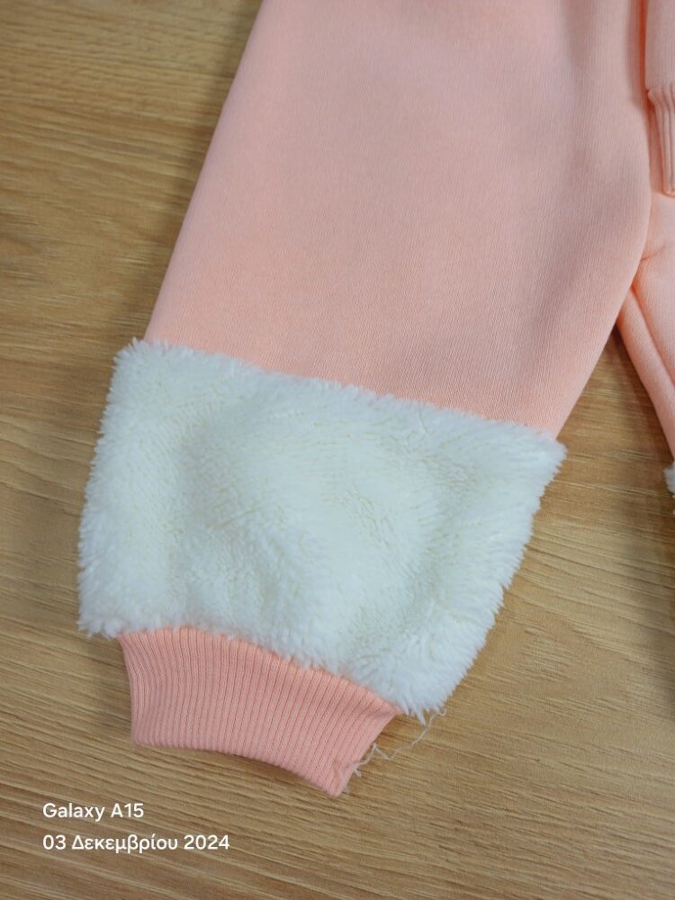 Βρεφικό Σετ Fleece Μπλούζα και παντελόνι "Teddy cat" - Image 3